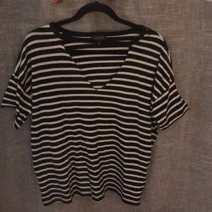 Topshop Cut Out Neck Shirt